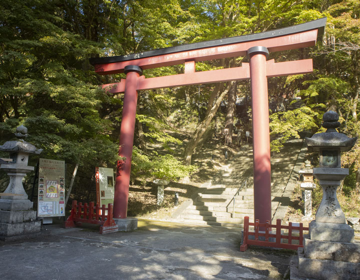 No eating or drinking beyond the Great torii gate.